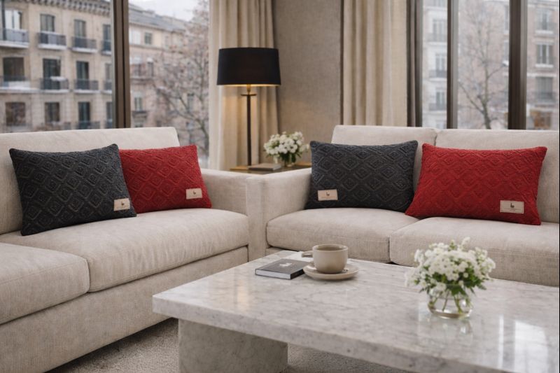 Funda de Cojín de Baby Alpaca – Aklla Essentia