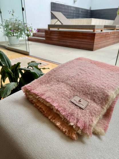MANTA INTI Rosa & Vainilla | Manta de Alpaca