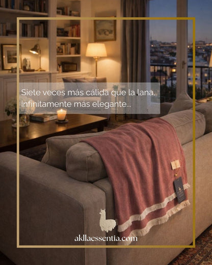 Manta de Alpaca para sofá