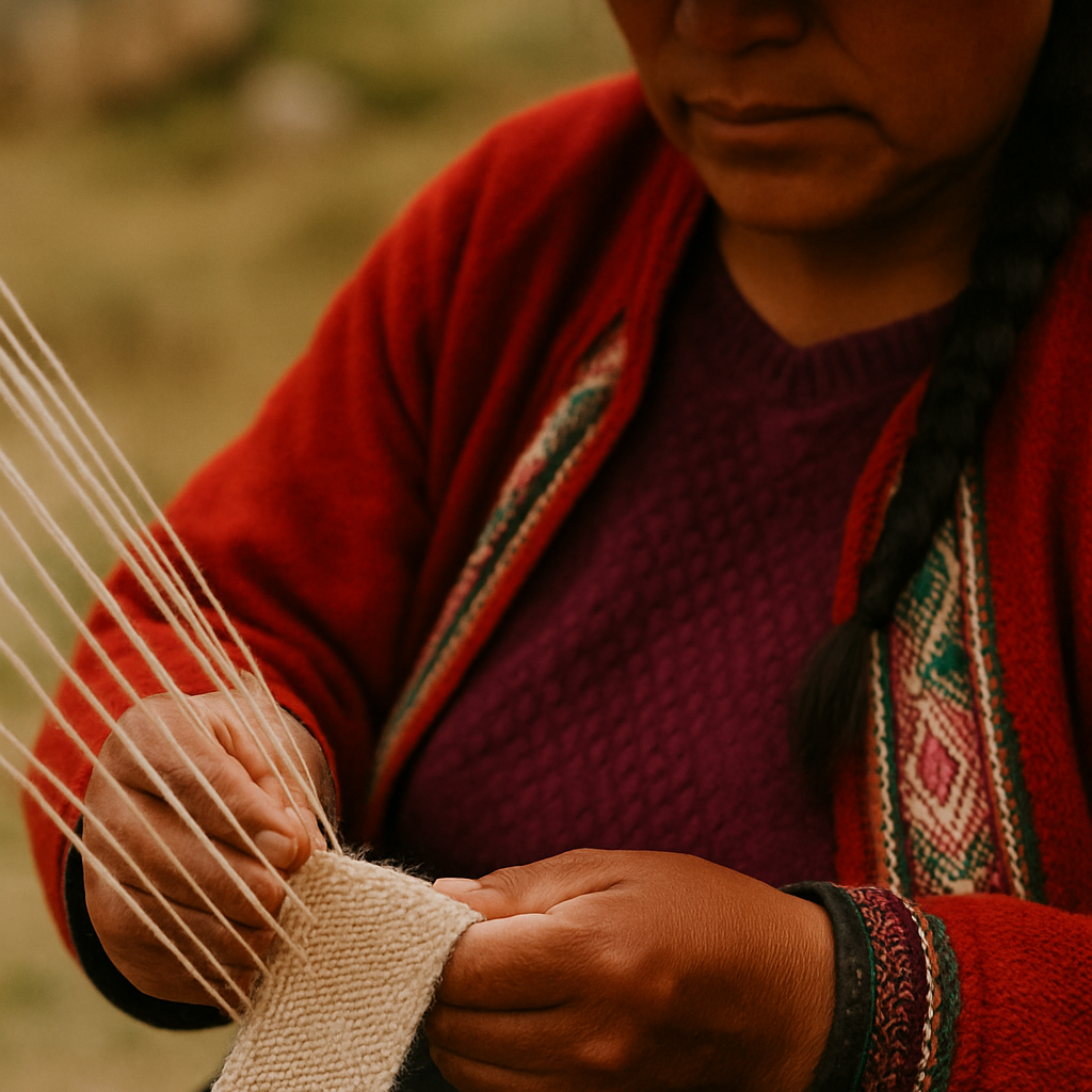tejedora peruana alpaca